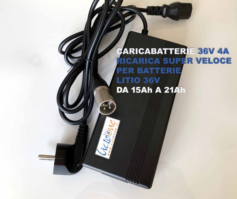 Caricabatterie Monopattino Elettrico 36v LITIO